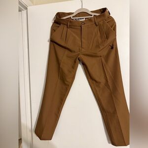 PLAYBOY Men's Tan Dress Trousers
